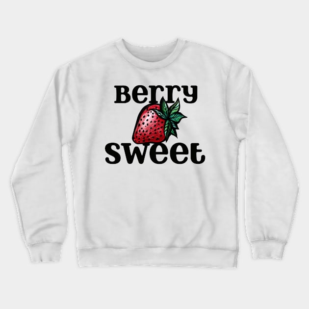 Berry Sweet Strawberry Crewneck Sweatshirt by bubbsnugg